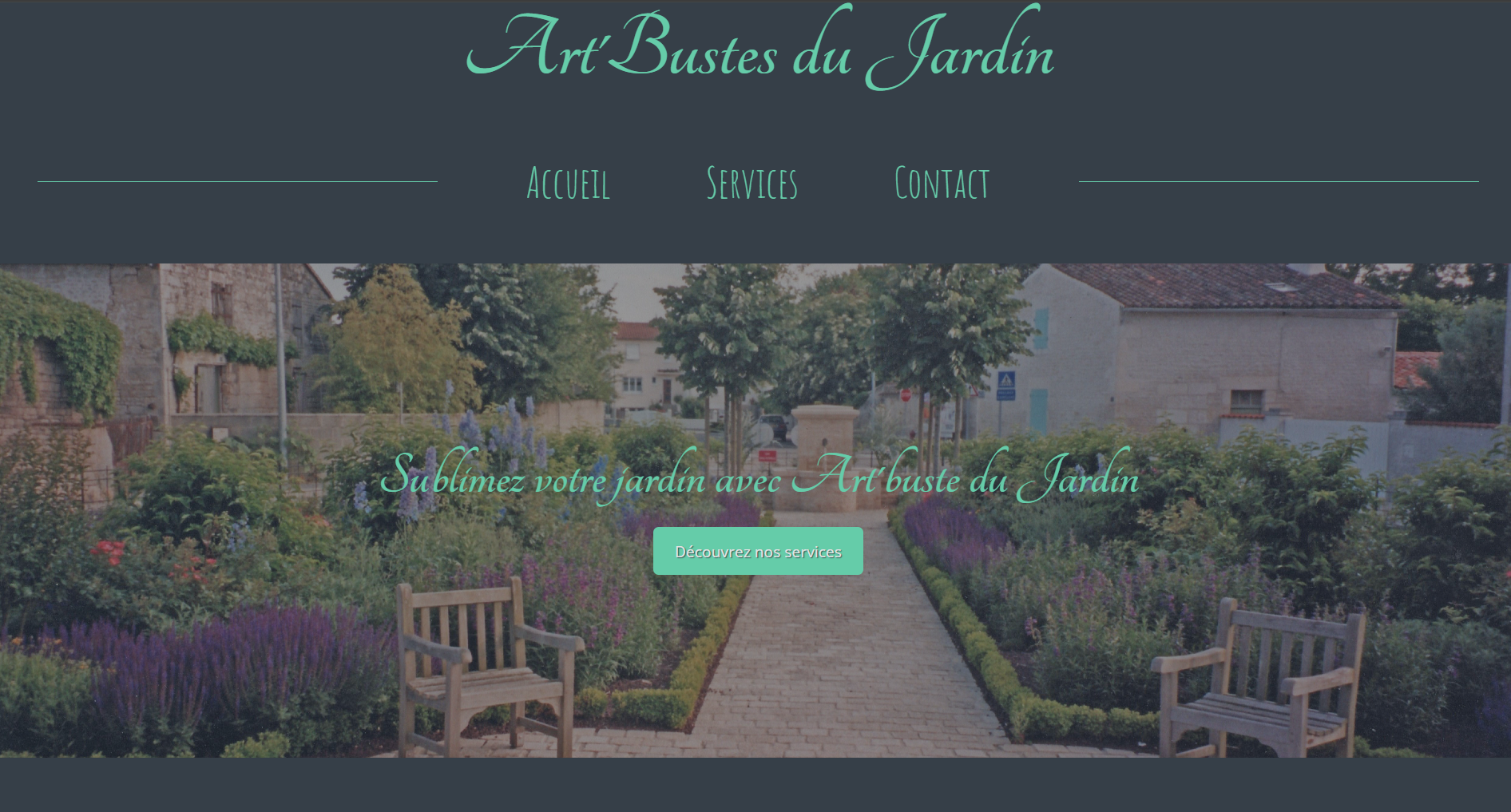 Aperçu du site Art'Bustes du Jardin